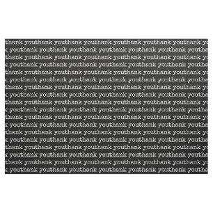 Tela Gracias Typography Text Black White