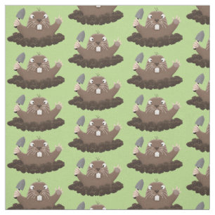 Tela Gracioso gopher digging personalizado ilustracion
