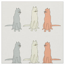 Gracioso Patrón De Tejido De Gato Con Tres Gatos D