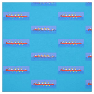 Tela Graciosos pelícanos remando ilustracion personaliz