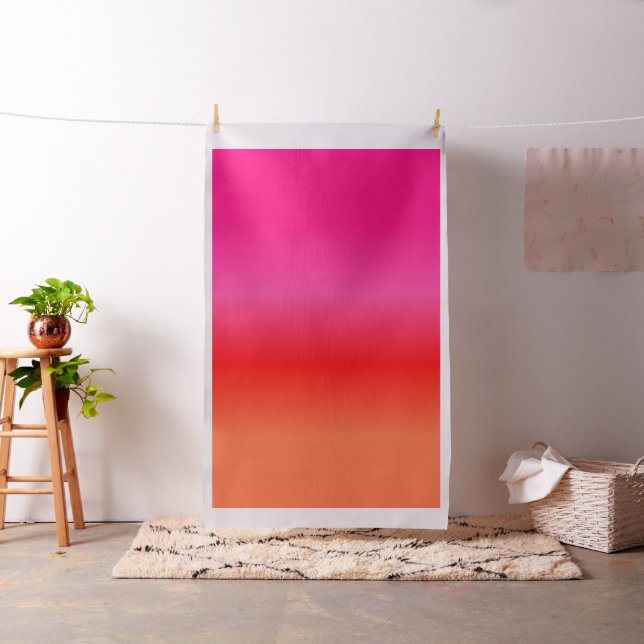 Tela Gradiente rosa, rojo y Naranja (In Situ)