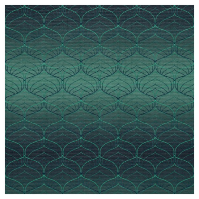 Tela Gradiente verde en estilo art déco. (Retal)