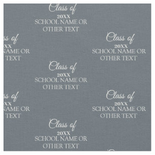 Tela Graduación gris, año y texto Personalizado