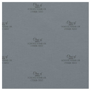 Tela Graduación gris del año Personalizado y texto
