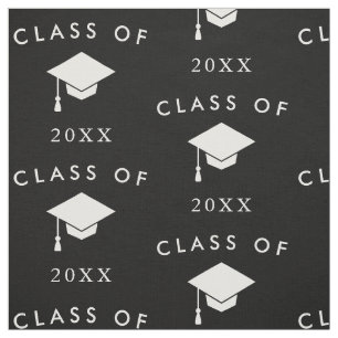 Tela Graduado de clase blanca negra