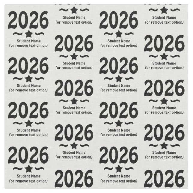 Tela Graduation Star Class of 2026 Grad (De cerca)