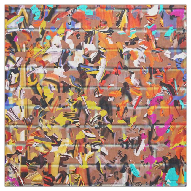 Tela Graffiti en ladrillo (Retal)