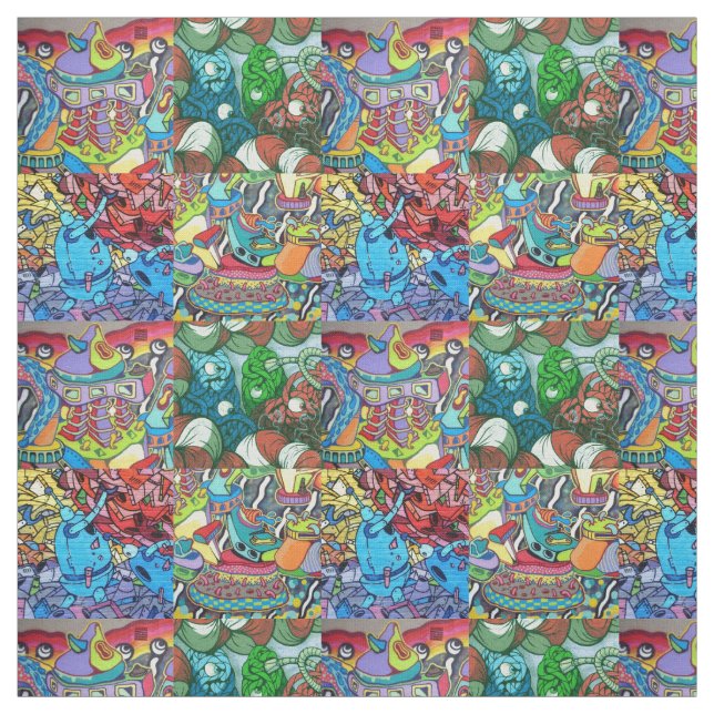 Tela Graffiti Fabric (Retal)