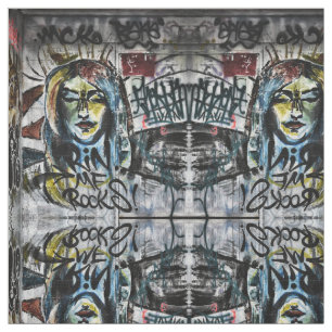 Tela Graffiti Urban Street Guay Grunge Moderno Único