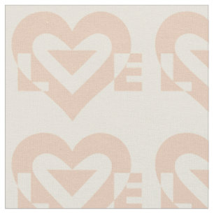 Tela Gráfico de amor lindo, beige crema