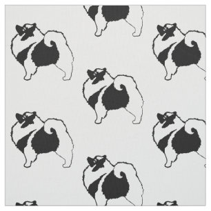 Tela Gráficos de Keeshond - Arte de perro original lind