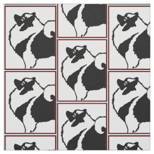 Tela Gráficos del Keeshond - arte original lindo del