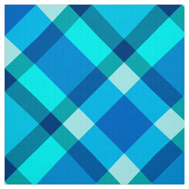 Tela Gran Bias, Azul cobalto, Aqua y Turquesa (Retal)