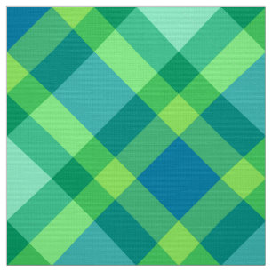 Tela Gran Bias, verde jade y turquesa
