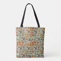 Gran Bolso Tote de Halloween Floral Dulce Kawaii