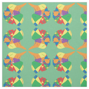Tela Gran danés colorido
