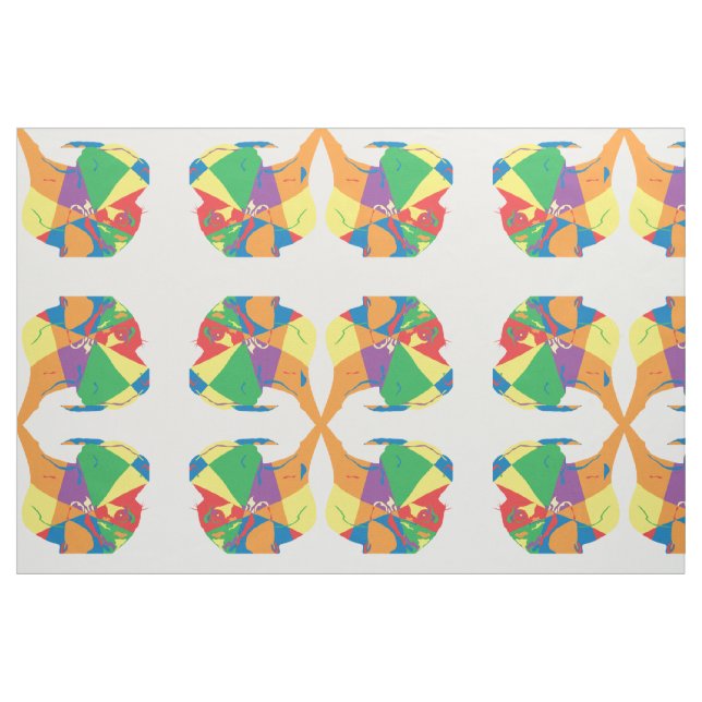 Tela Gran Danés Colorido ("Cuarto gordo" (fat quarter))