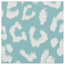 Tela Gran escala azul del estampado leopardo de la