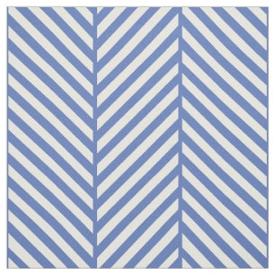 Tela Gran escala de Herringbone Azul