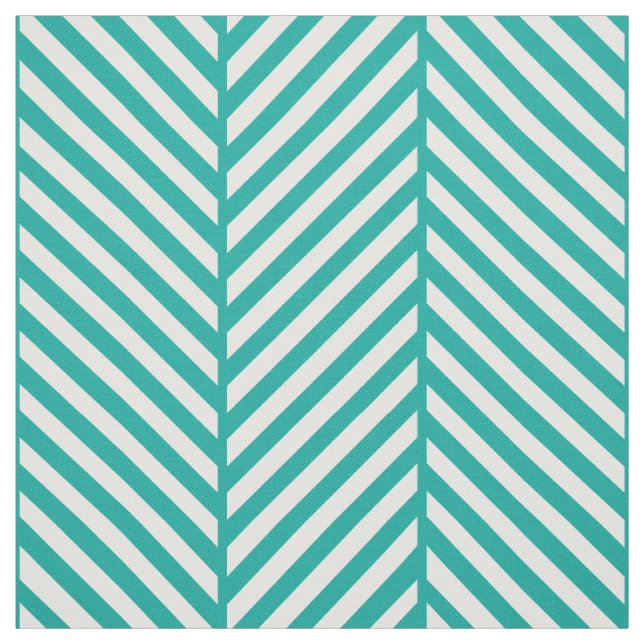 Tela Gran escala de Herringbone verde azulado (Retal)