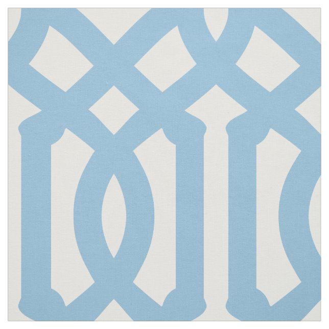 Tela Gran escala de Sky Blue Trellis (Retal)