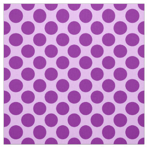 Tela Grandes puntos retro - morado y orquídea