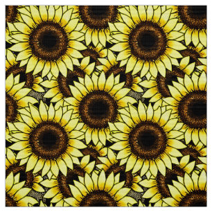 Tela Grandes Sunflower dorados