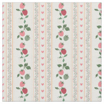Grandma fashion sweet botanical pattern Strewberry