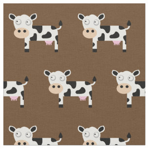 Tela Granja de cría para bebés de vaca loca Brown