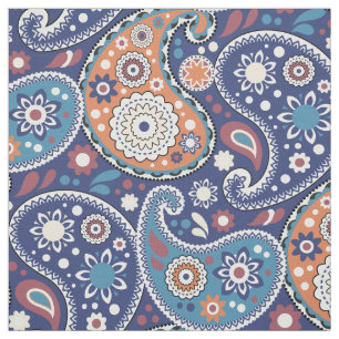 Tela Granja de Inglaterra Bandana Paisley Print Blue