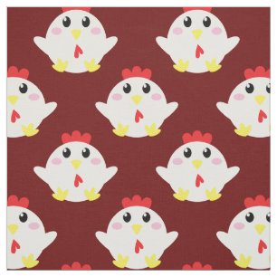 Tela Granja de pollos lindos para niños dibujos animado
