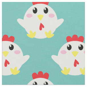 Tela Granja de pollos lindos para niños dibujos animado