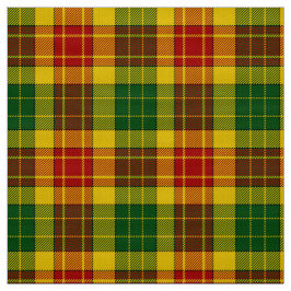Tela Grant Tartan Red Green y Yellow Plaid Fabric