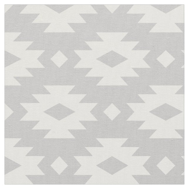 Tela Gray Aztec (De cerca)