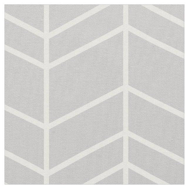 Tela Gray Herringbone Chevron (De cerca)