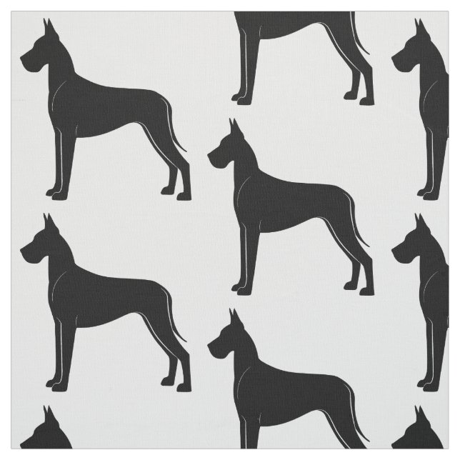 Tela Great dane en silueta (Retal)