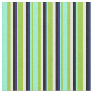Tela Green, Aquamarine, Midnight Blue, Black and White