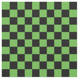 Tela Green & Black Checkerboard