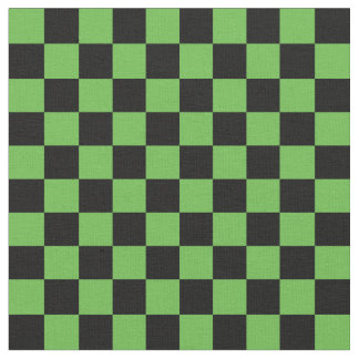 Tela Green & Black Checkerboard