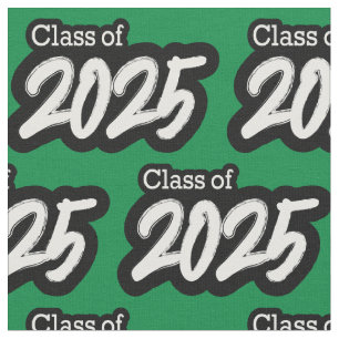Tela Green Bold Brush Clase de 2025