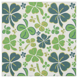 Tela Green Clover Shamrock Pattern St. Patrick's Day
