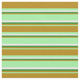 Tela Green, Dars Goldenrod, Forest Green & White Lines