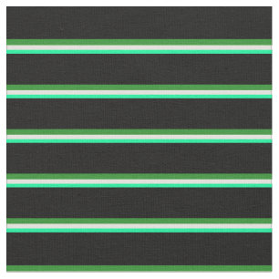 Tela Green, Light Yellow, Forest Green & Black Pattern