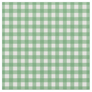 Tela Green Pepper Chequeó Gingham para las mentiras de 