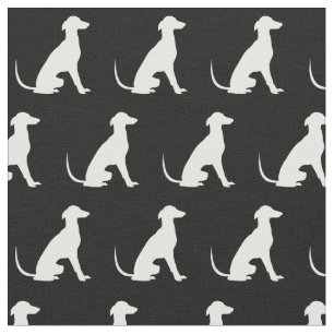 Tela Greyhound Dog Silhouette Mascota