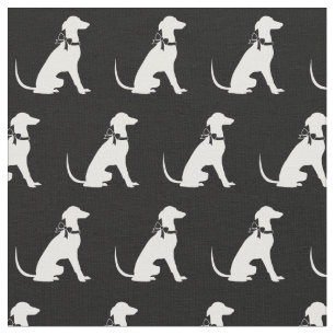 Tela Greyhound Dog Silhouette Mascota