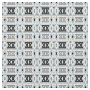 Tela Gris Azul Negro Eclectic Estilo Étnico