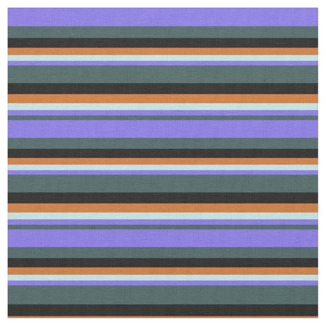 Tela Gris, azul, turquesa, chocolate y negro (De cerca)