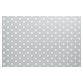 Tela Gris blanco de polka
