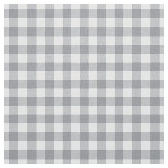 Tela Gris claro Gingham (Retal)
